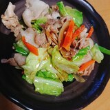 春キャベツと豚小間切れ肉炒め